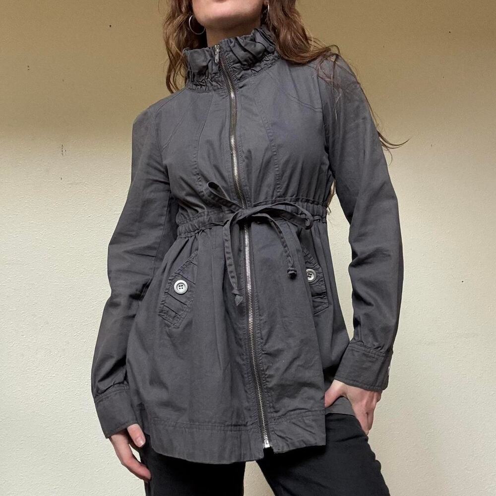 Doki geki y2k grey cotton jacket - Picture 2 of 8